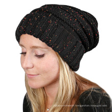 Foreign trade European and American Women's dot yarn wool knitted Cap miscellaneous color winter hats